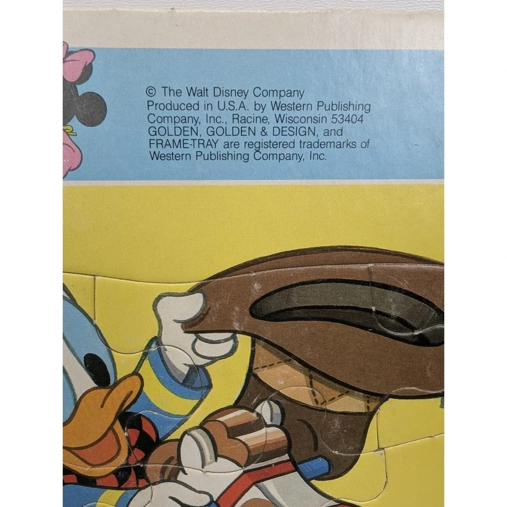 Vintage Muppet Babies Frame Tray‎ Puzzle Disney Babies Miss Piggy Mickey 80s